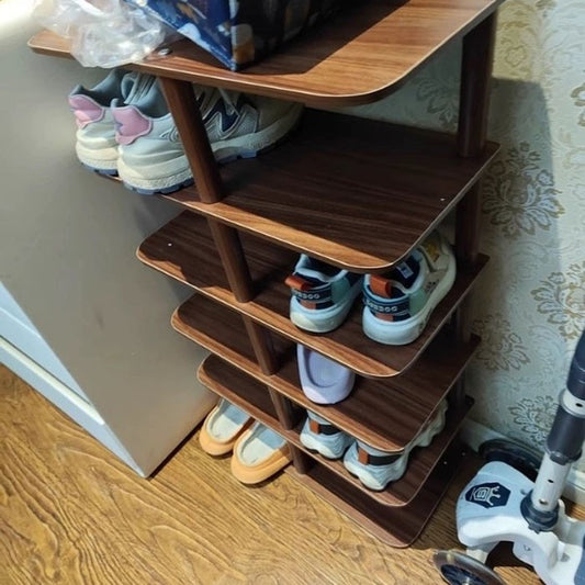 8 Tier Vertical Shoe Rack Tall Shoe Tower Storage Shelf Organizer Shoe Tower