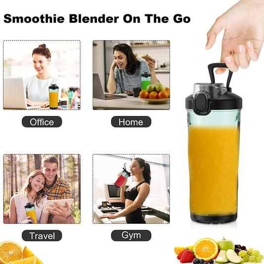 600ML Portable Blender Personal Blender For Shakes Smoothie Maker Fruit Juicer