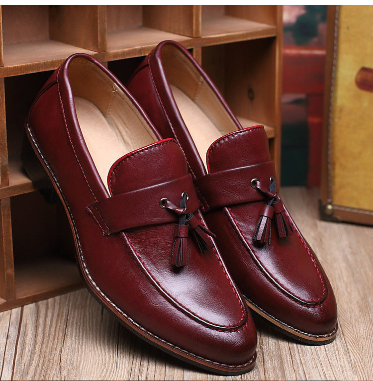 British Retro Slip-on Tassel Loafers Men's Casual