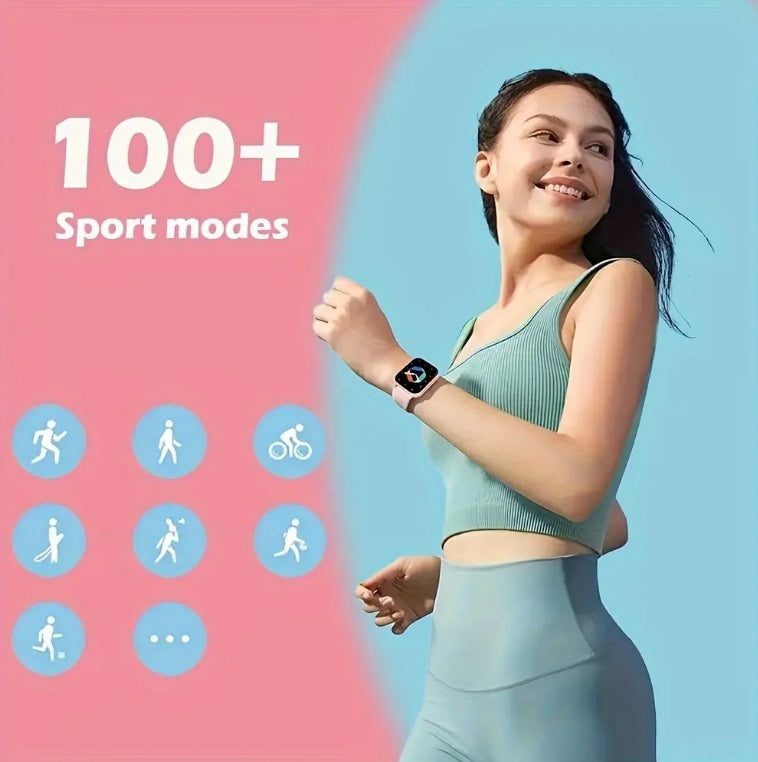 Smartwatch Mujer – Llamadas BT, Ritmo Cardíaco y Modos Deportivos