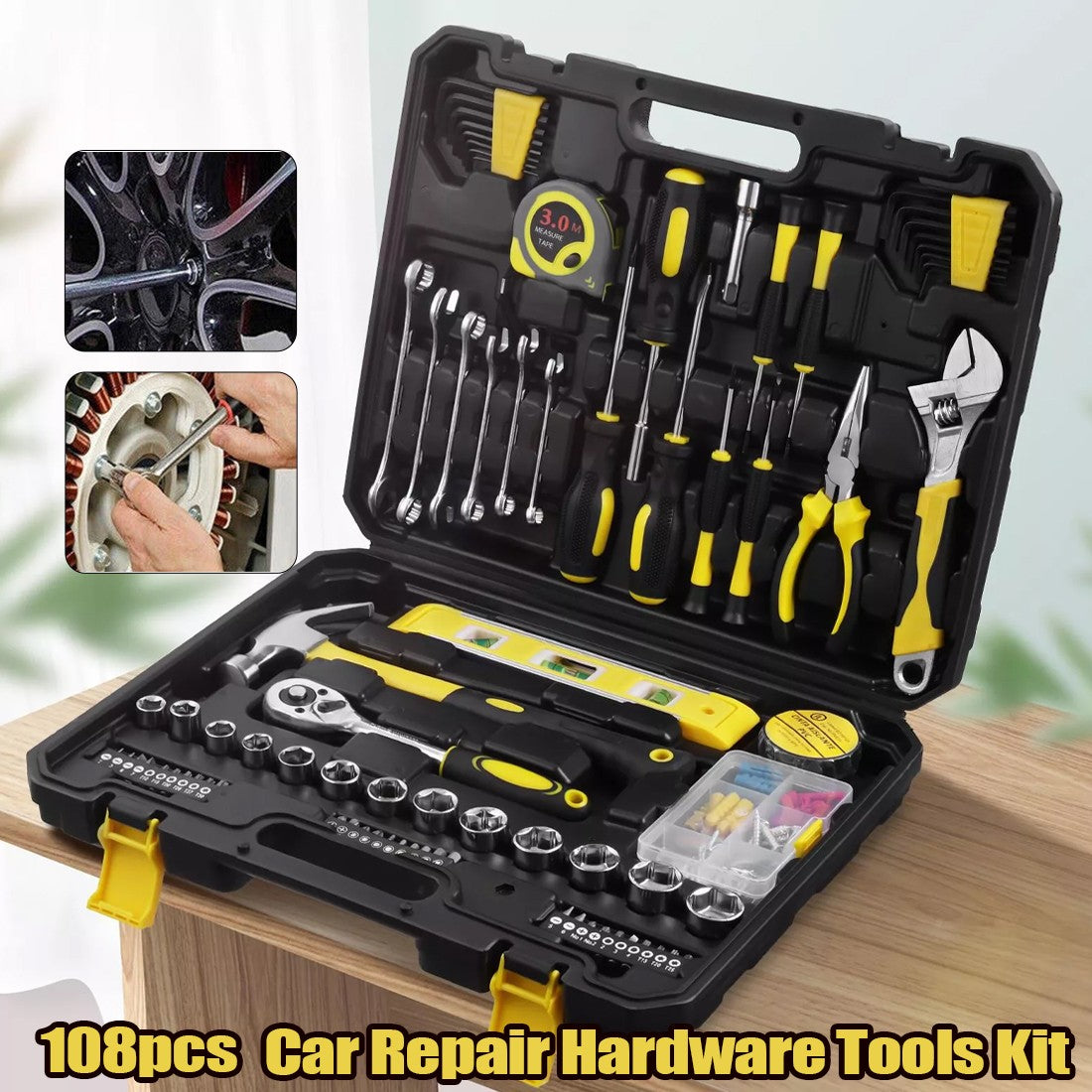 Hand Tool Kit Set 108pcs Household Daily Maintenance Car Repair Hardware Tools