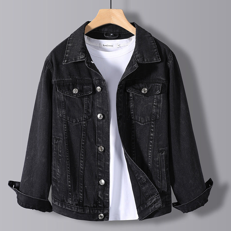 Lapel Top Coat Men's Korean Style Loose Trend
