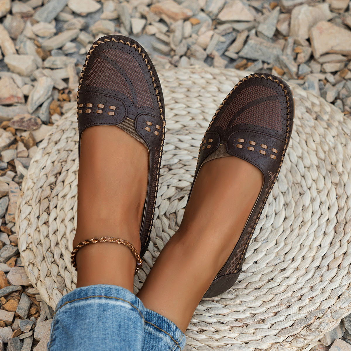 Suture Laser Women's Flat Loafers
