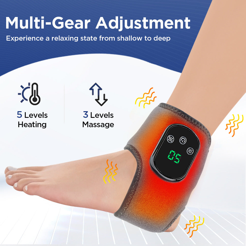 Masajeador de Tobillo con Calor y Vibración Recargable
