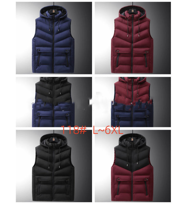 Men's Fashion Down Cotton Coat Vest