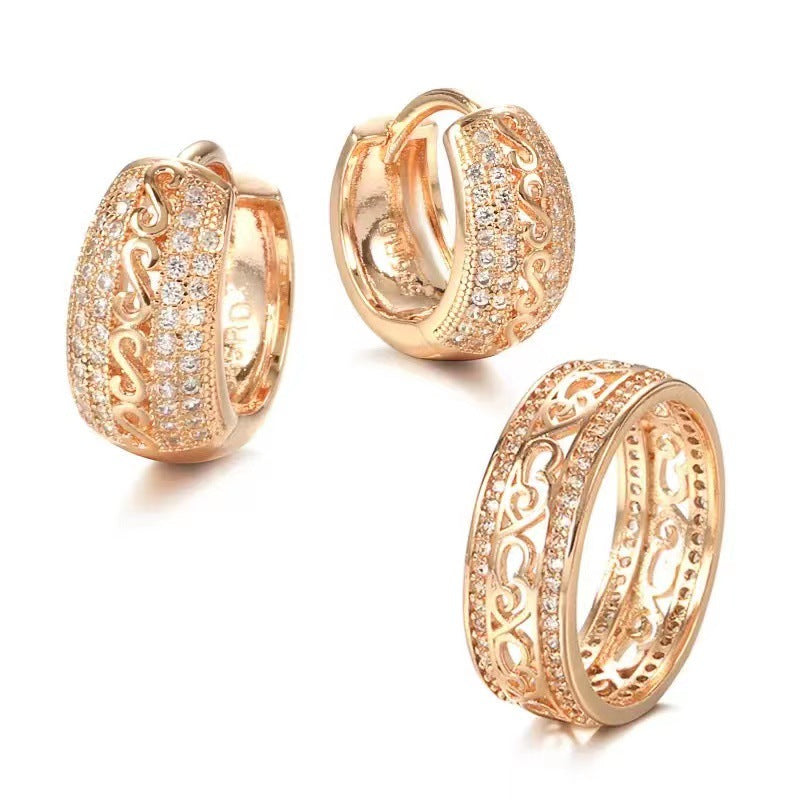 Diamond Hollow Ring Elegant And Elegant