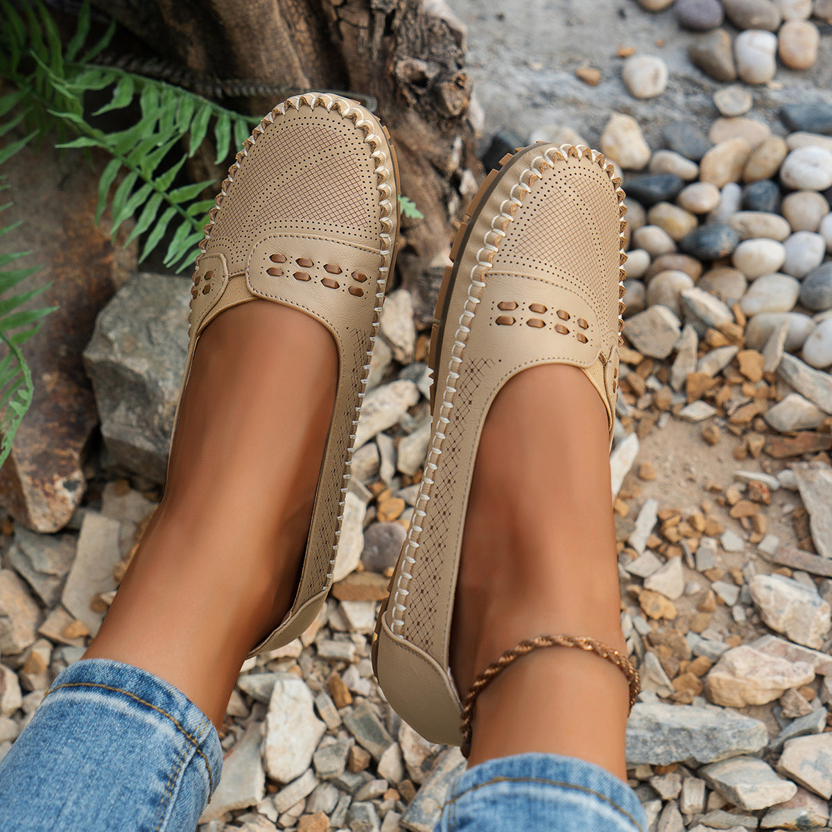 Suture Laser Women's Flat Loafers