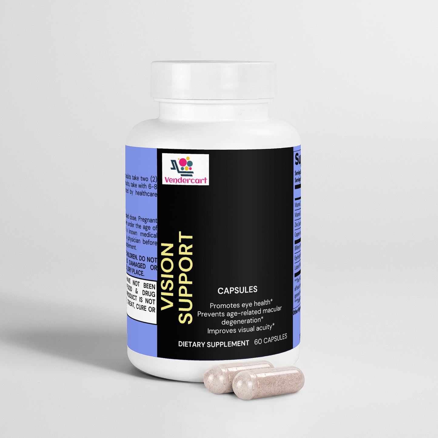 Vendercart Vision Support Supplement Eye Health, Visual Clarity, And Night Vision Boost