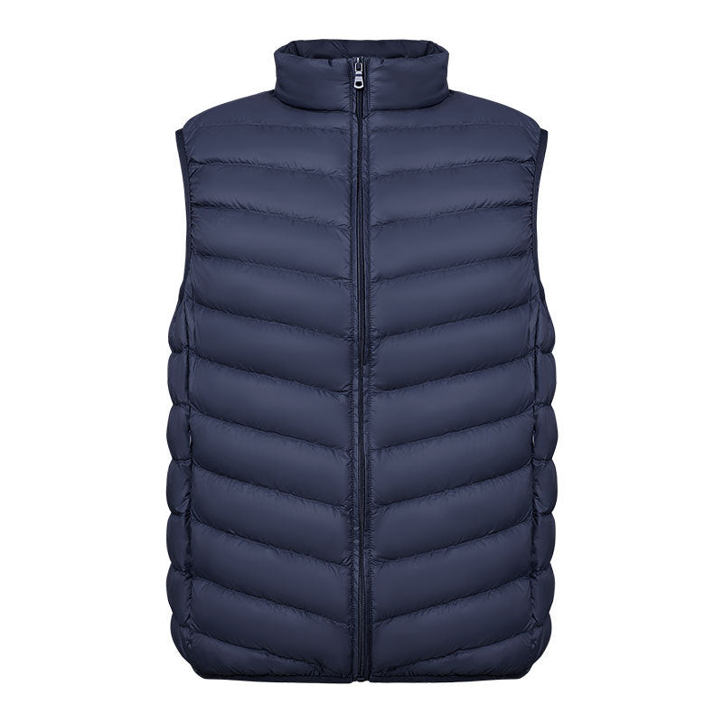 Men's Stand Collar Vest Thin